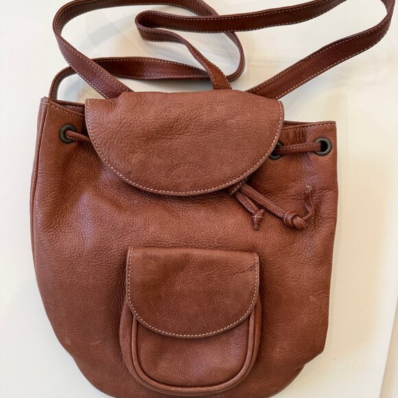 Never-used Durkee’s Express Vintage Leather Backpack \